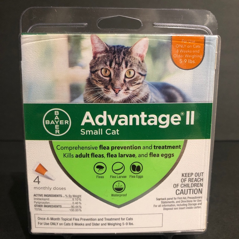 Bayer Advantage II Flea & Lice Control for Small Cats.